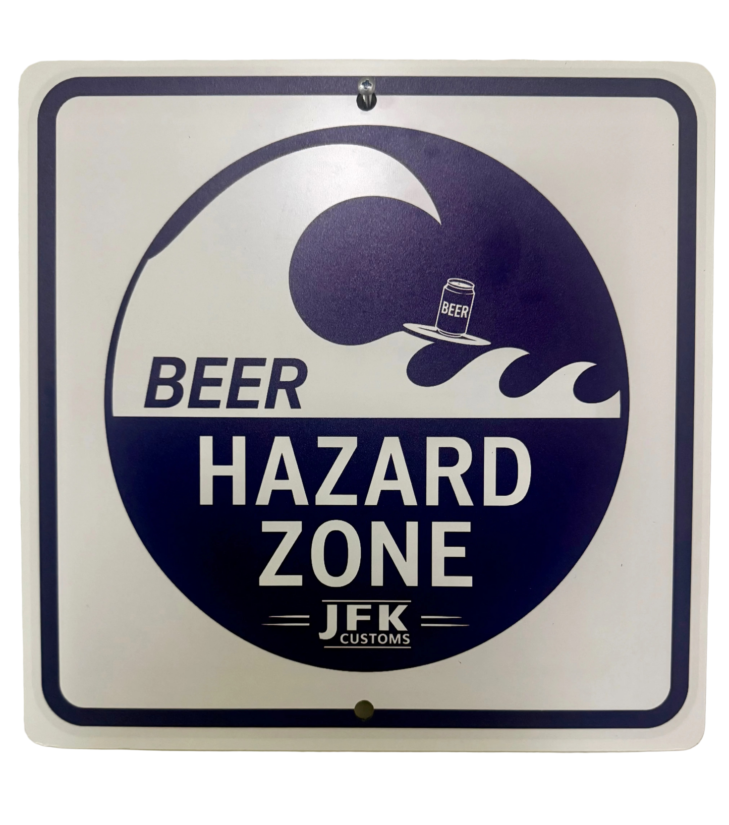 Beer hazard sign