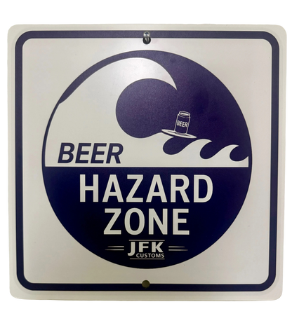 Beer hazard sign