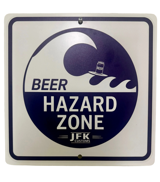 Beer hazard sign