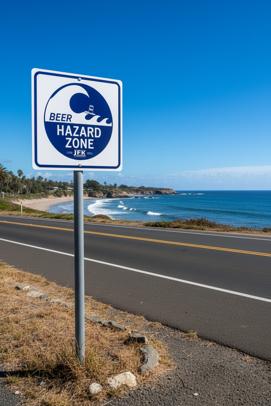 Beer hazard sign